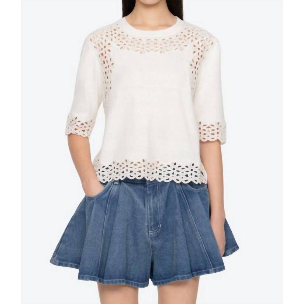 NEW SEA leila sweater in cream